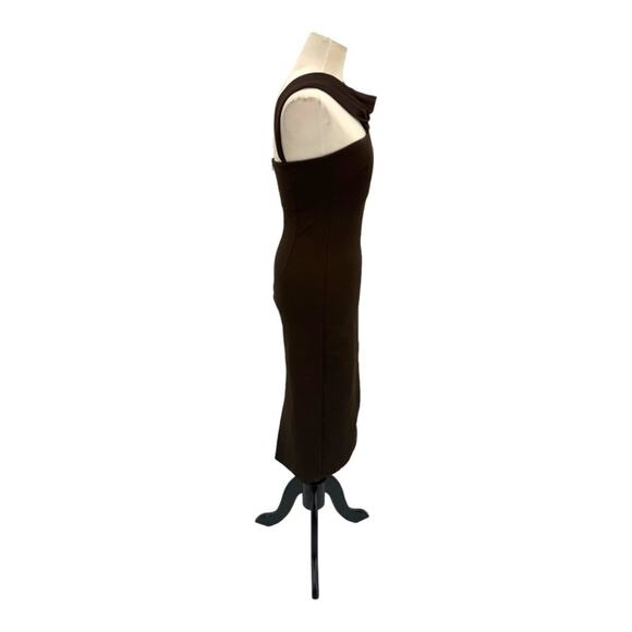 Et Ochs Jackie Scarf Neck Power Stretch Body-Con Midi Dress Size 6 $1395 MSRP - Picture 4 of 8